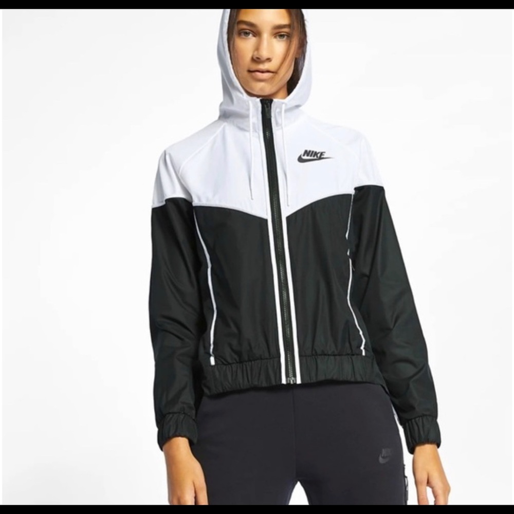 Nike Windrunner Jacket (Black & White)